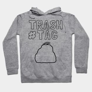 Trashtag hand draw design outline version 2 Hoodie